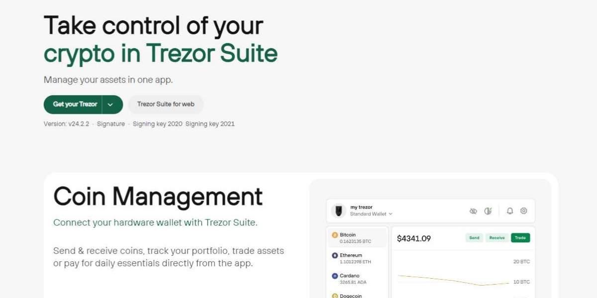 What features does this Trezor Suite wallet consist of?