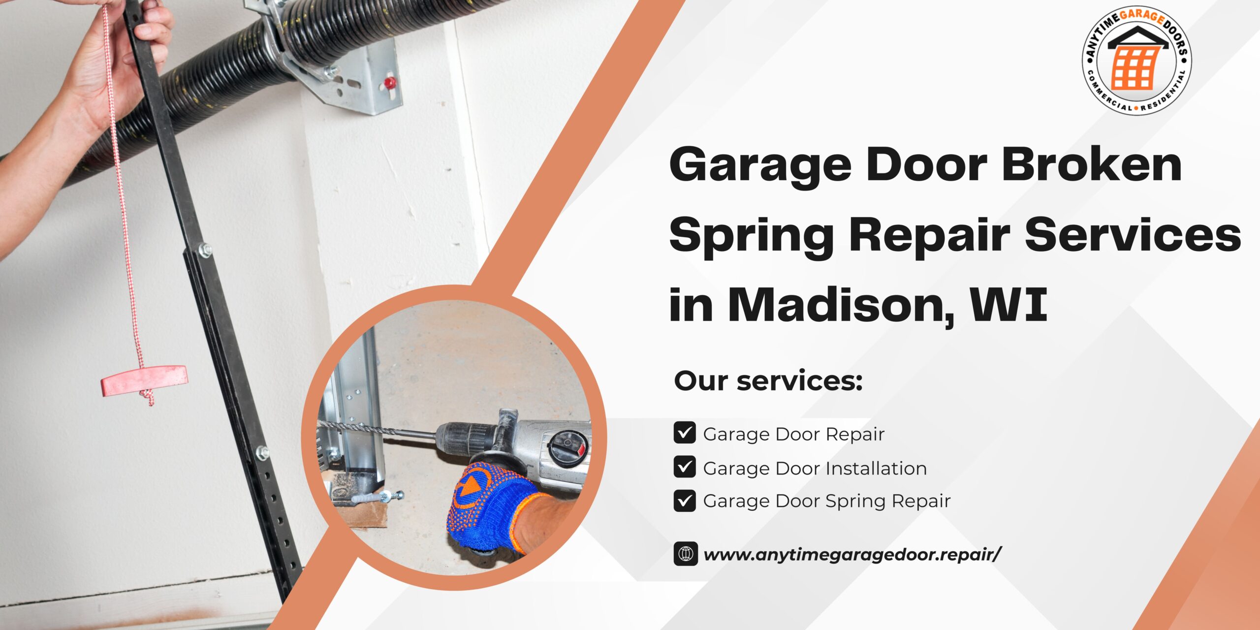 Garage Door Broken Spring Repair & Replacement | Madison, WI